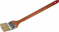 Кисть радиаторная угловая ЗУБР "УНИВЕРСАЛ-МАСТЕР", светлая натуральная щетина, деревянная ручка, 63 мм