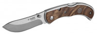 Нож ЗУБР «Премиум» СКИФ складной, эргономичная рукоятка с деревянными накладками,180 мм/лезвие 75 мм