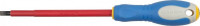Отвертка ЗУБР «Профи» "Электрик", Cr-V, трехкомпонент рукоятка, высоковольтная до ~1000В, SL, 6,5x150 мм