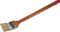 Кисть радиаторная угловая ЗУБР "УНИВЕРСАЛ-МАСТЕР", светлая натуральная щетина, деревянная ручка, 75 мм