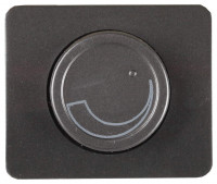 Диммер СВЕТОЗАР «Гамма» без вставки и рамки, цвет темно-серый металлик, 60-800 Вт