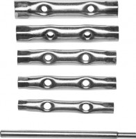 Набор DEXX: Ключи трубчатые, 8-17мм, 6 предметов