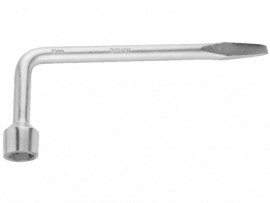 Ключ баллонный ЗУБР «Мастер» L-образный, с монтажной лопаткой, 21мм - Ключ баллонный ЗУБР «Мастер» L-образный, с монтажной лопаткой, 21мм