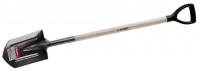 Лопата ЗУБР «Мастер» ФАВОРИТ штыковая, деревянный черенок из ясеня, пластиковая рукоятка, 260х190х1200мм