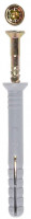 Дюбель-гвоздь ЗУБР полипропиленовый, потайной бортик, 6x50мм, ТФ6, 7шт