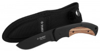 Нож ЗУБР «Премиум» ХАНТЕР с фиксированным лезвием, 215 мм/лезвие 90 мм