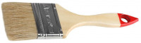 Кисть плоская STAYER "UNIVERSAL-STANDARD", светлая натуральная щетина, деревянная ручка, 100 мм