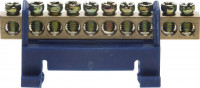 Шина СВЕТОЗАР нулевая на изоляторе типа "Стойка"макс. ток 100А, 5,2 мм, 10 полюсов