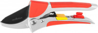 Секатор GRINDA «Expert», алюминиевые ручки, упорная пластина, храповый механизм, 200мм