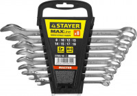 Набор: Ключ STAYER «Master» гаечный комбинированный, хромированный, 8-19 мм, 8 шт