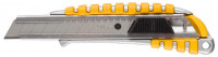 Нож STAYER «Master» металлический обрезиненный корпус, автостоп, 18 мм