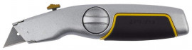 Нож STAYER «Master» металлический обрезиненный корпус, выдвижное лезвие - Нож STAYER «Master» металлический обрезиненный корпус, выдвижное лезвие