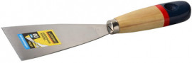 Шпательная лопатка STAYER "PROFI" c нержавеющим полотном, деревянная ручка, 60мм - Шпательная лопатка STAYER "PROFI" c нержавеющим полотном, деревянная ручка, 60мм