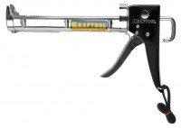 Пистолет KRAFTOOL «Industrie» для герметиков, полукорпусной, хромированный, 320мл