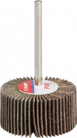 Круг шлифовальный ЗУБР «Мастер» веерный лепестковый, на шпильке, тип КЛО, зерно-электрокорунд нормальный, P100, 15х30мм