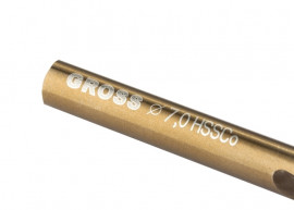 Сверло спиральное по металлу, 7,0 мм, HSS-Co GROSS - Сверло спиральное по металлу, 7,0 мм, HSS-Co GROSS
