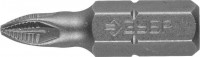 Биты ЗУБР «Мастер» кованые, хромомолибденовая сталь, тип хвостовика C 1/4", PZ1, 25мм, 2шт