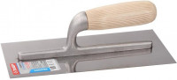 Гладилка ЗУБР «Эксперт» нержавеющая с деревянной ручкой, зубчатая, 8х8 мм, 130х280 мм
