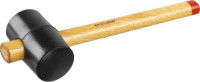 Киянка ЗУБР «Мастер» резиновая с деревянной ручкой, 0,45кг, 65мм