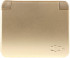 Розетка СВЕТОЗАР «Гамма» с заземлением, одинарная с крышкой, без вставки и рамки, цвет золотой металлик, 16А/~250В - Розетка СВЕТОЗАР «Гамма» с заземлением, одинарная с крышкой, без вставки и рамки, цвет золотой металлик, 16А/~250В