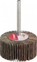 Круг шлифовальный ЗУБР «Мастер» веерный лепестковый, на шпильке, тип КЛО, зерно-электрокорунд нормальный, P180, 15х30мм