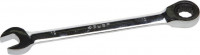 Ключ ЗУБР ««Профи»» гаечный комбинированный трещоточный, Cr-V сталь, хромированный, 12мм