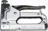 Пистолет URAGAN скобозабивной металлический пружинный, регулируемый, тип 53, 4-14 мм