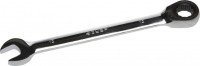 Ключ ЗУБР ««Профи»» гаечный комбинированный трещоточный, Cr-V сталь, хромированный, 13мм
