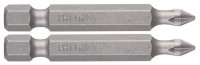 Биты ЗУБР «Мастер» кованые, хромомолибденовая сталь, тип хвостовика E 1/4", PH1, 50мм, 2шт