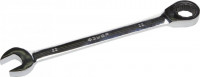 Ключ ЗУБР ««Профи»» гаечный комбинированный трещоточный, Cr-V сталь, хромированный, 22мм