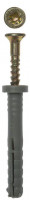 Дюбель-гвоздь ЗУБР полипропиленовый, цилиндрический бортик, 6x40мм, ТФ6, 8шт