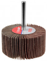 Круг шлифовальный ЗУБР «Мастер» веерный лепестковый, на шпильке, тип КЛО, зерно-электрокорунд нормальный, P80, 30х60мм