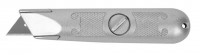 Нож ЗУБР «Мастер» с трапециевидным лезвием тип А24, металлический корпус, фиксированное лезвие