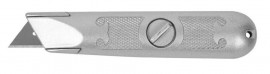 Нож ЗУБР «Мастер» с трапециевидным лезвием тип А24, металлический корпус, фиксированное лезвие - Нож ЗУБР «Мастер» с трапециевидным лезвием тип А24, металлический корпус, фиксированное лезвие