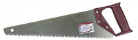 Ножовка ЗУБР «Эксперт» по дереву, прямой крупный закаленный зуб, пластмассовая ручка, шаг зуба 5 мм, 400 мм