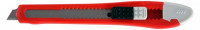 Нож ЗУБР «Стандарт» с сегментированным лезвием, корпус из AБС пластика, сдвижной фиксатор, сталь У8А, 9 мм