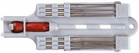 Набор ЗУБР «Эксперт» Надфили с пластиковой ручкой, с подвеской, 140 мм, 6шт