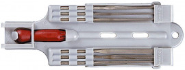 Набор ЗУБР «Эксперт» Надфили с пластиковой ручкой, с подвеской, 140 мм, 6шт - Набор ЗУБР «Эксперт» Надфили с пластиковой ручкой, с подвеской, 140 мм, 6шт