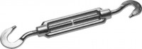 Талреп ЗУБР DIN 1480, крюк-крюк, оцинкованный, кованая натяжная муфта, М10, ТФ5, 6 шт
