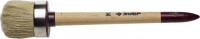 Кисть круглая ЗУБР "УНИВЕРСАЛ - МАСТЕР", светлая щетина, деревянная ручка, №14х50 мм