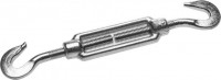 Талреп ЗУБР DIN 1480, крюк-крюк, оцинкованный, кованая натяжная муфта, М12, ТФ5, 4 шт